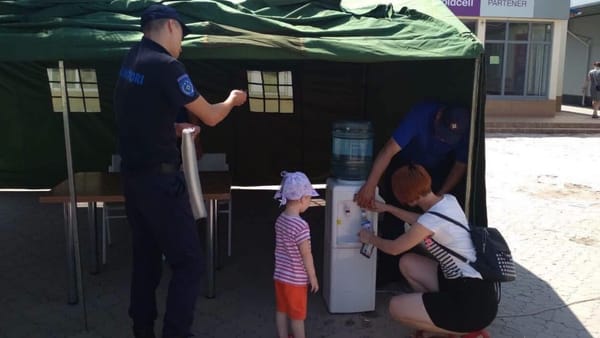 IGSU a instalat 14 corturi anticaniculă în mai multe raioane ale țării