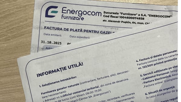 ANRE taie câțiva bănuți din tariful solicitat de Energocom la gazele naturale. Proiectul de hotărâre, supus consultărilor