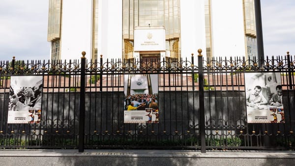 FOTO/ Povestea drumului R. Moldova spre independență prinde viață pe gardul Președinției
