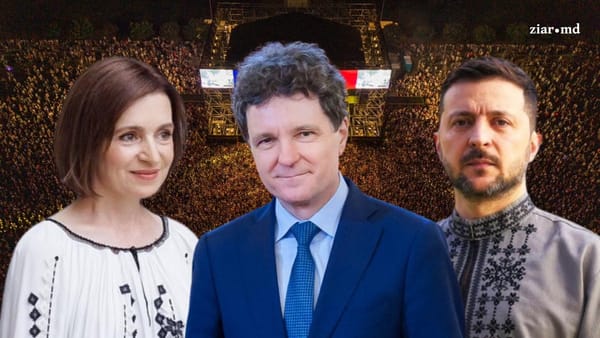 Maia Sandu, Volodimir Zelenski și Nicușor Dan, pe scena din PMAN de Ziua Independenței. Se vor adresa moldovenilor