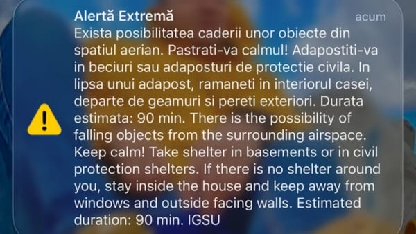 Grup de ținte aeriene în apropierea României. Alerta este în vigoare