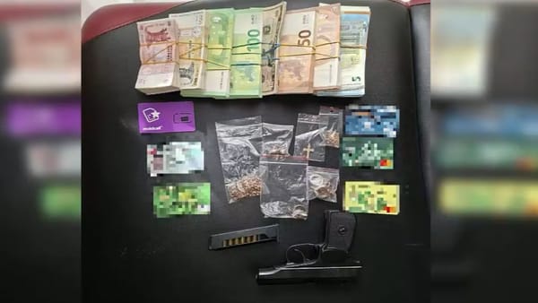 VIDEO/ Percheziții într-un dosar de escrocherie: Bani în mai multe valute, un pistol și dispozitive electronice, ridicate