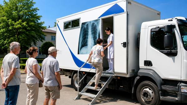 Screening pulmonar gratuit în raionul Nisporeni: un complex radiodiagnostic mobil ajunge în instituțiile medicale