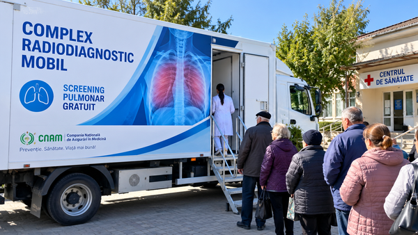 Examinări pulmonare gratuite timp de trei zile. Localitățile în care va ajunge complexul mobil