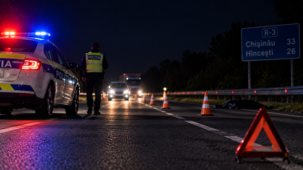 Un bărbat, găsit mort pe traseul Chișinău-Hîncești. Poliția caută șoferul care l-ar fi lovit și a fugit