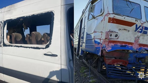 Federația Rusă a atacat cu drone un autobuz și un tren de pasageri în Ucraina. Cinci oameni au murit