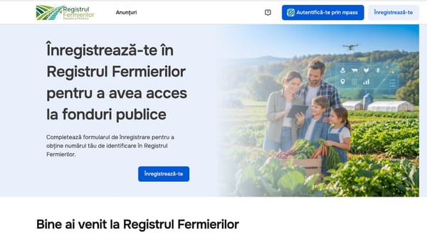 Agricultorii care vor sprijin financiar de la stat trebuie să se înscrie online. Cum funcționează Registrul Fermierilor