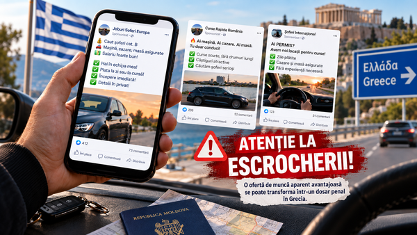 Moldoveni ademeniți cu mii de euro pentru o singură cursă ajung să fie reținuți în Grecia. Ambasada avertizează