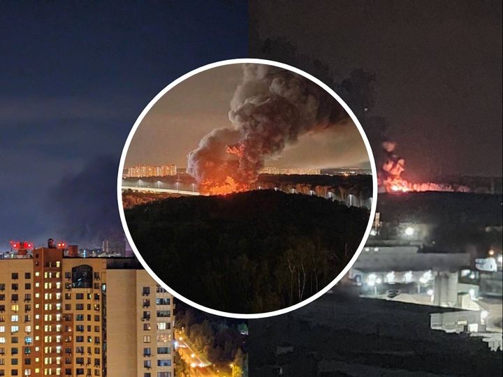 Un depozit de lângă Moscova, în flăcări. Incendiu lângă reședința lui Putin (VIDEO)