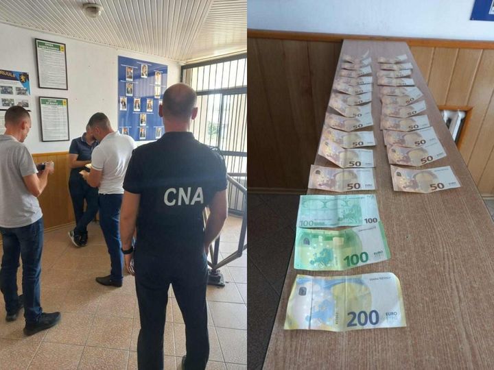 Un polițist din Edineț, reținut în momentul primirii unei mite de 1.500 de euro și plasat în izolator (FOTO)