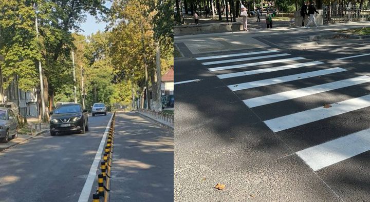 FOTO/ Jumătate din strada 31 august 1989 va deveni pistă pentru bicicliști