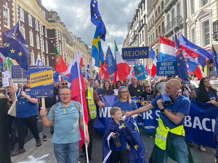 FOTO/ La Londra au loc manifestații pro-UE și împotriva Brexit-ului