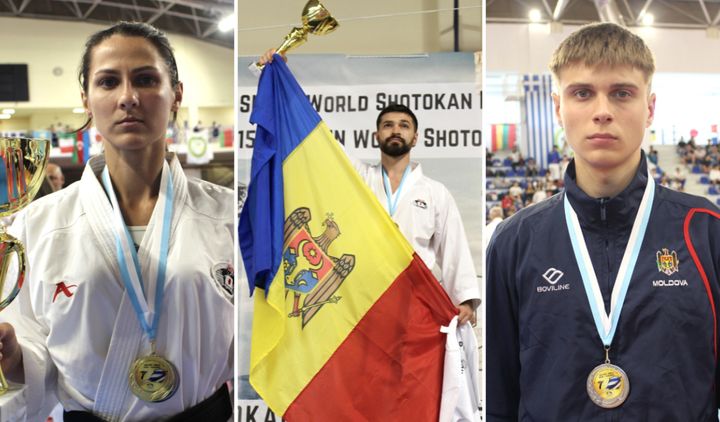 FOTO/ Sportivii moldoveni au cucerit zece medalii la Campionatul Mondial de Karate Shotokan