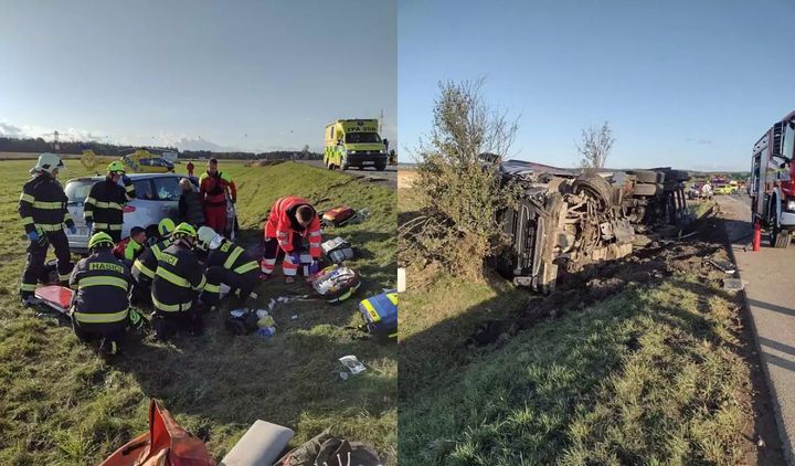 FOTO/ O familie de moldoveni a fost implicată într-un grav accident în Cehia. Două persoane au decedat