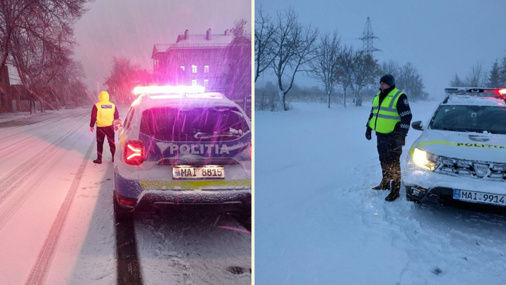 Ninge în R. Moldova. Poliția anunță că trasee blocate nu avem