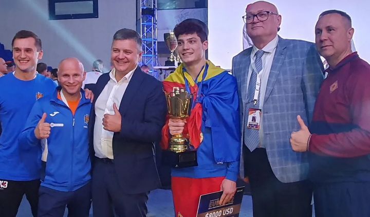 FOTO/ Boxerul Vasile Cebotari a obținut aurul la Europenele U22