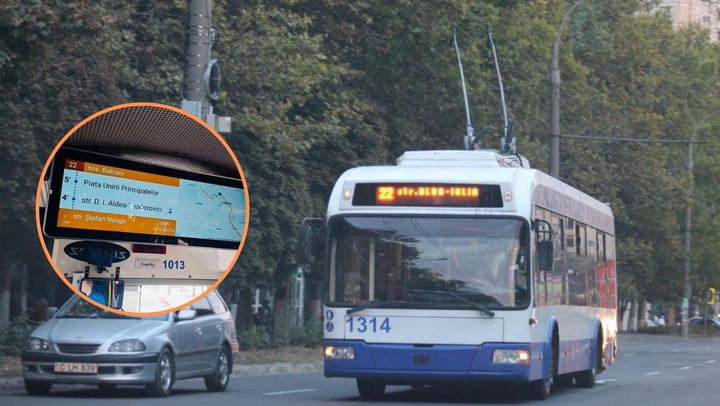 Mai multe troleibuze din capitală au fost dotate cu sisteme de informare de ultimă generație