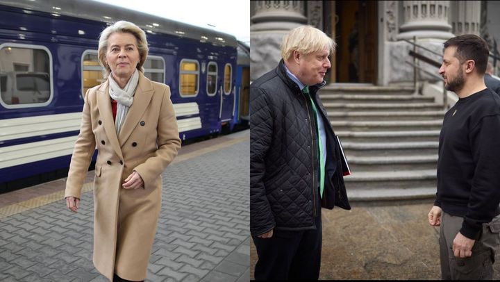 FOTO/ Ursula von der Leyen și Boris Johnson se află la Kiev. Fostul premier britanic: Ucrainenii vor câștiga