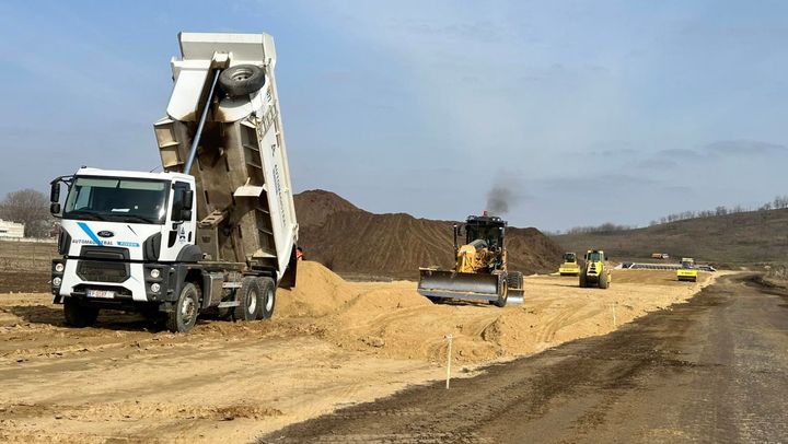 FOTO/ Reabilitarea traseului Chișinău-Giurgiulești, cu ocolirea orașului Vulcănești: La ce etapă sunt lucrările