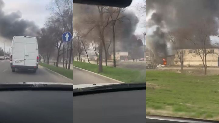 UPDATE/ Incendiul la un depozit pe strada Albișoara. Pompierii au reușit localizarea arderii
