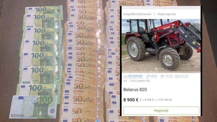 Escrocherie cu tehnică agricolă. Un bărbat din raionul Drochia, deposedat în mod fraudulos de 8.500 de euro