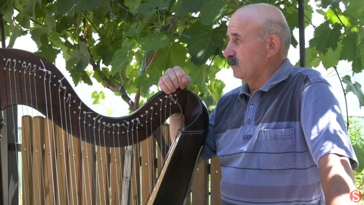 VIDEO/ Un meșter popular din Căușeni confecționează harpe. Cum a descoperit Ion Dubălari această pasiune