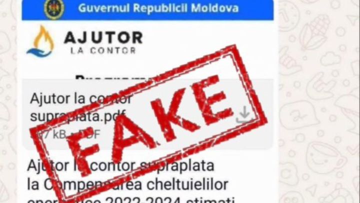 Atenție! NU accesați link-urile dubioase referitoare la Programul „Ajutor la contor”