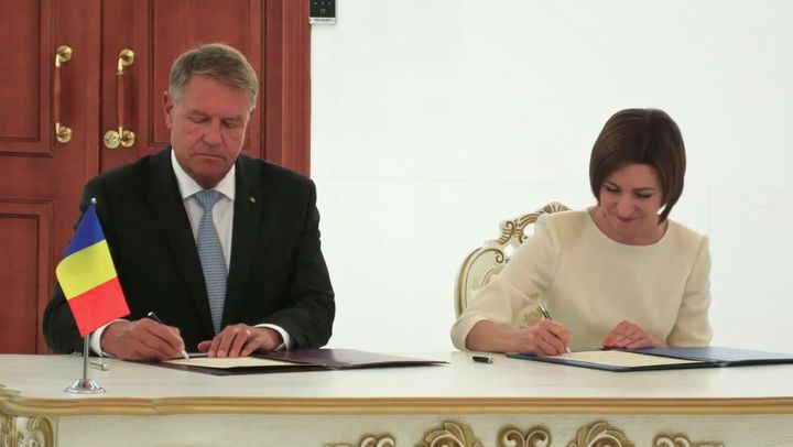 Maia Sandu și Klaus Iohannis au semnat o declarație comună  „pentru consolidarea rezilienței R. Moldova”