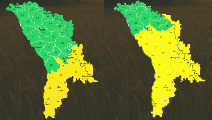 Codul galben de caniculă se extinde în centrul și nordul R. Moldova