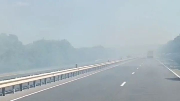 VIDEO/ Incendiu de vegetație între localitățile Peresecina și Gornoe. Pompierii luptă cu flăcările