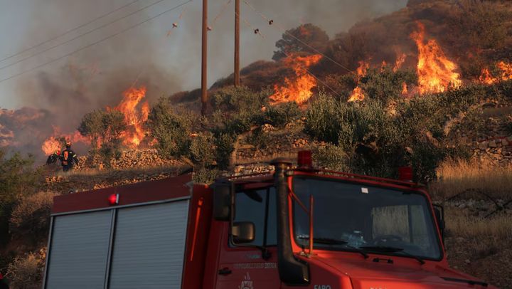 Incendii de vegetație pe insula Creta. Peste 1.000 de persoane au fost evacuate